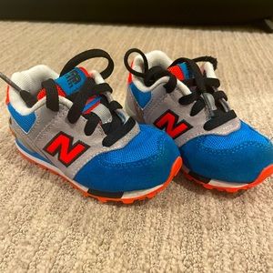 New Balance Kids Sneakers - Blue, Gray, Red